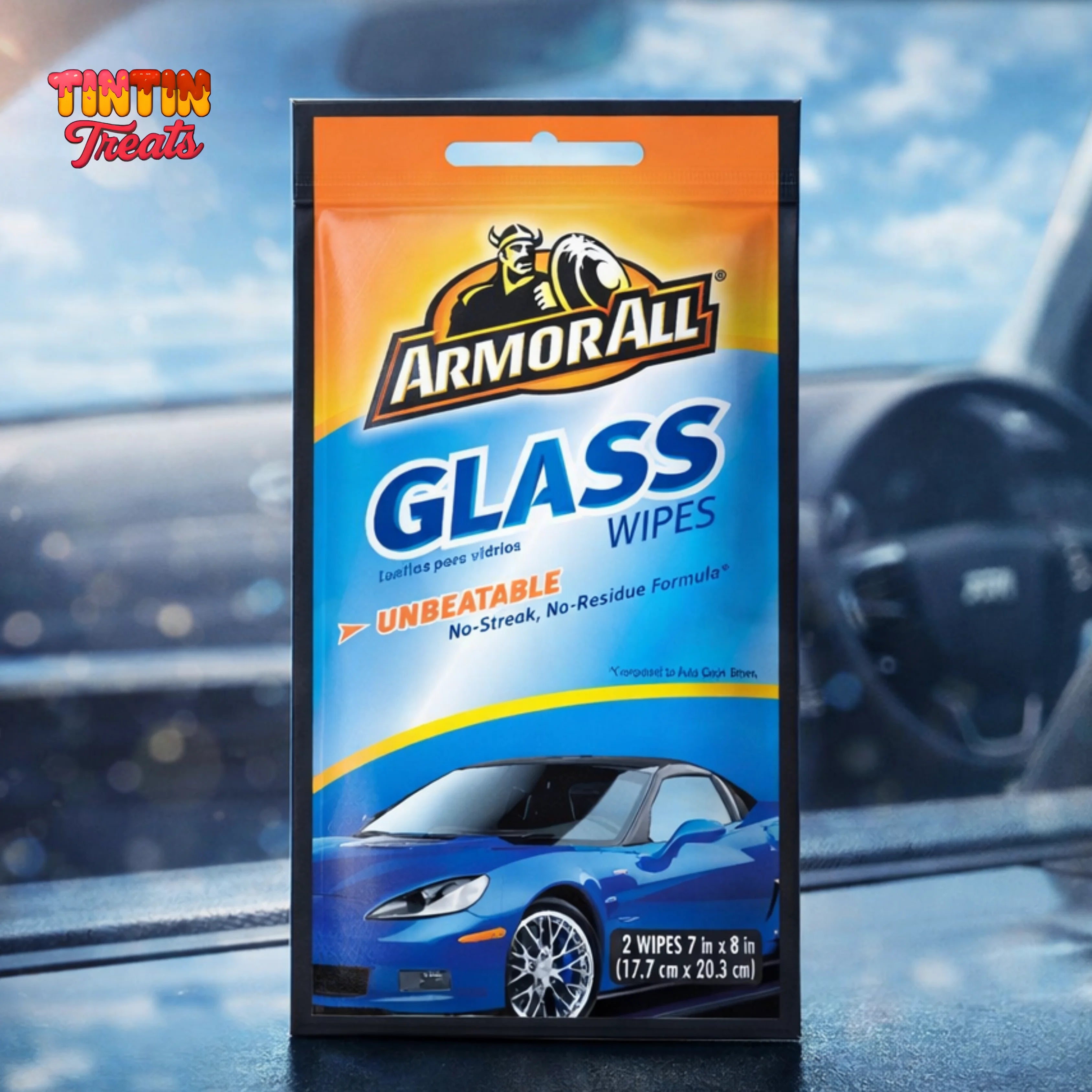 Armor All Glass Wipes – 2 Ct | Single | 100 per Case