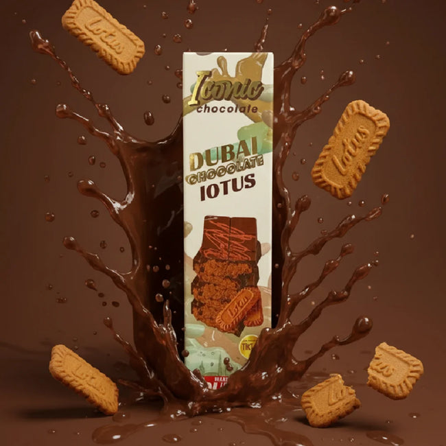 Tintin Treats Dubai Lotus & Kunafa Chocolate Box | Pack of 24 - 50g Bars Hover Image