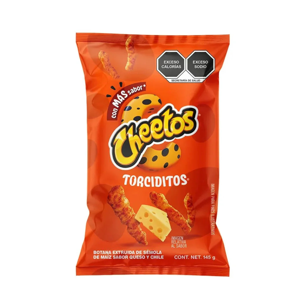Cheetos Torciditos Sabritas - Mexican Twisted Cheesy Corn Snack | 145g