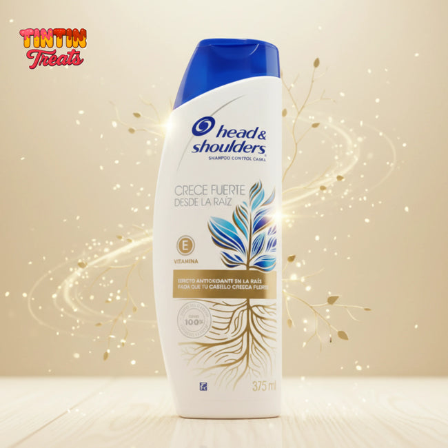 Head & Shoulders Root Strength Shampoo (Fuerza de Raíz) 375 ml | Single Bottle | Pack of 12 Hover Image