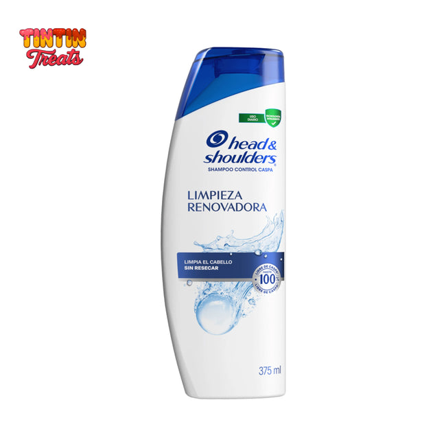 Head & Shoulders Renewing Cleanse Shampoo (Limpeza Renovadora) 375 ml | Single Bottle | Pack of 12 Main Image