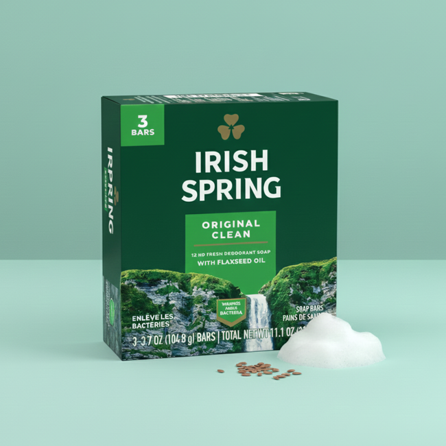 Irish Spring Bar Soap Original | 3.7 oz Bars – 3 Pack Main Image