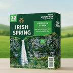 Irish Spring Bar Soap Original Clean with Flaxseed Oil | 4 oz Bars – 20 Pack
