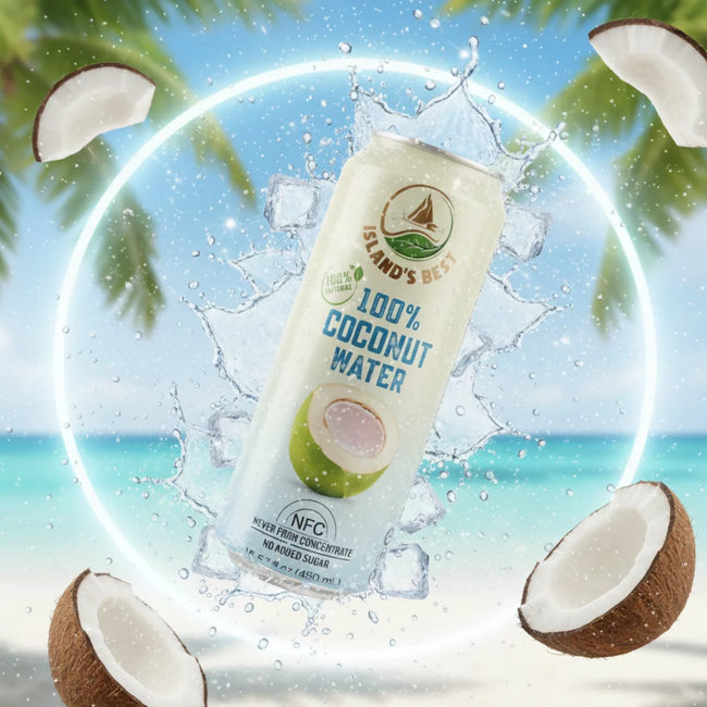 Island’s Best 100% Coconut Water (NFC) | 490 ml Can Main Image