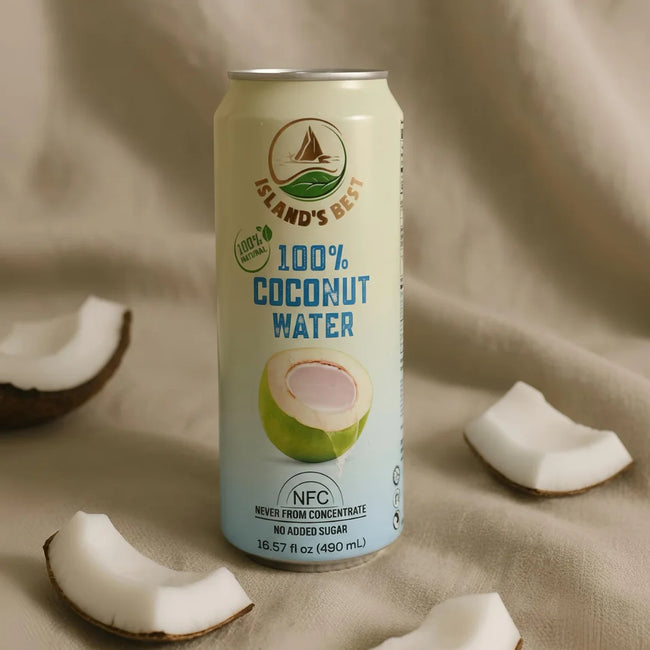 Island’s Best 100% Coconut Water (NFC) | 490 ml Can Hover Image