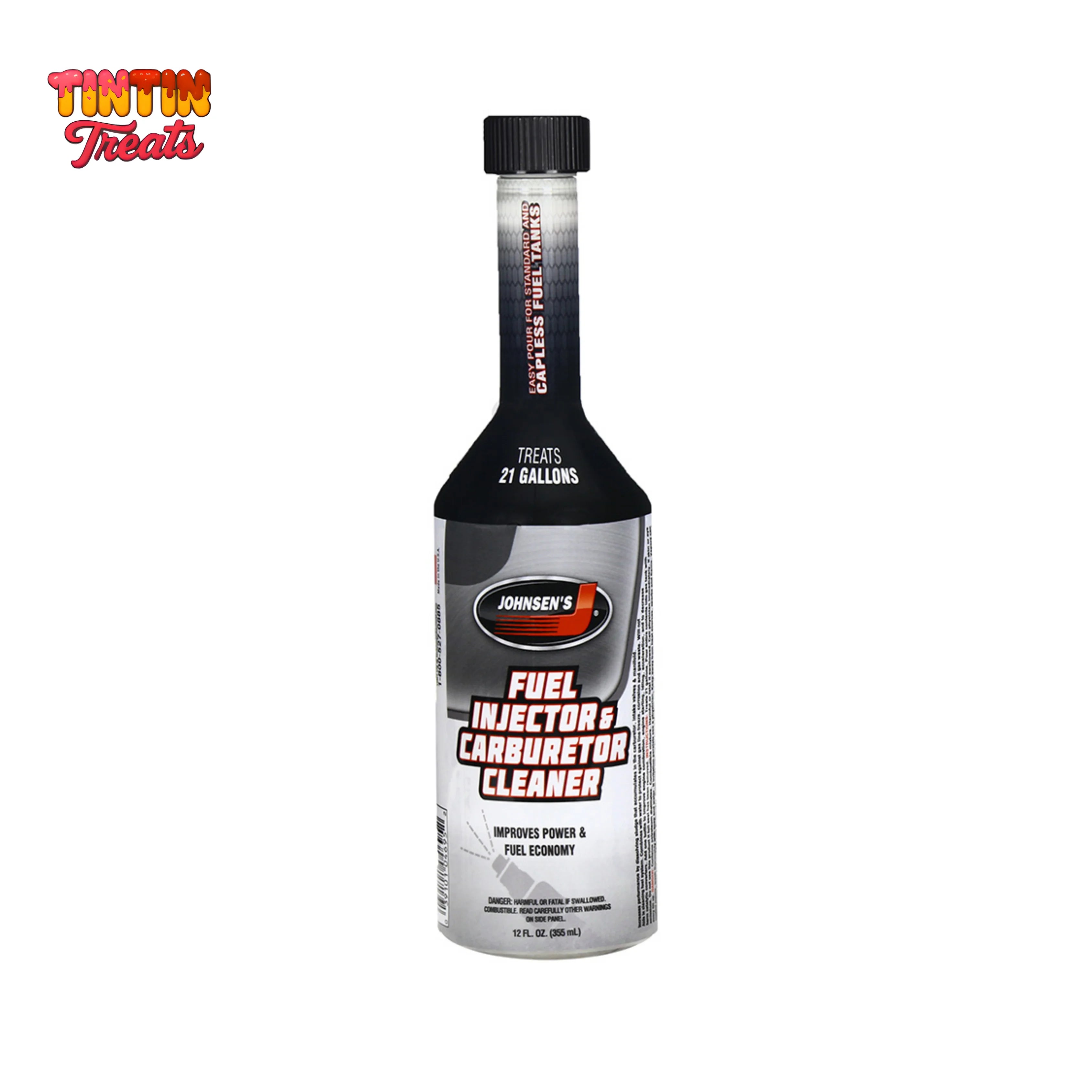 Johnsens Additives 12 oz – Fuel Injector & Carb Cleaner | Single Unit | 12 per Case