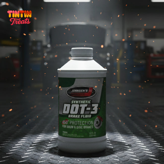 Johnsens Brake Fluid 12 oz – DOT 3 Heavy Duty | Single Unit | 12 per Case Hover Image