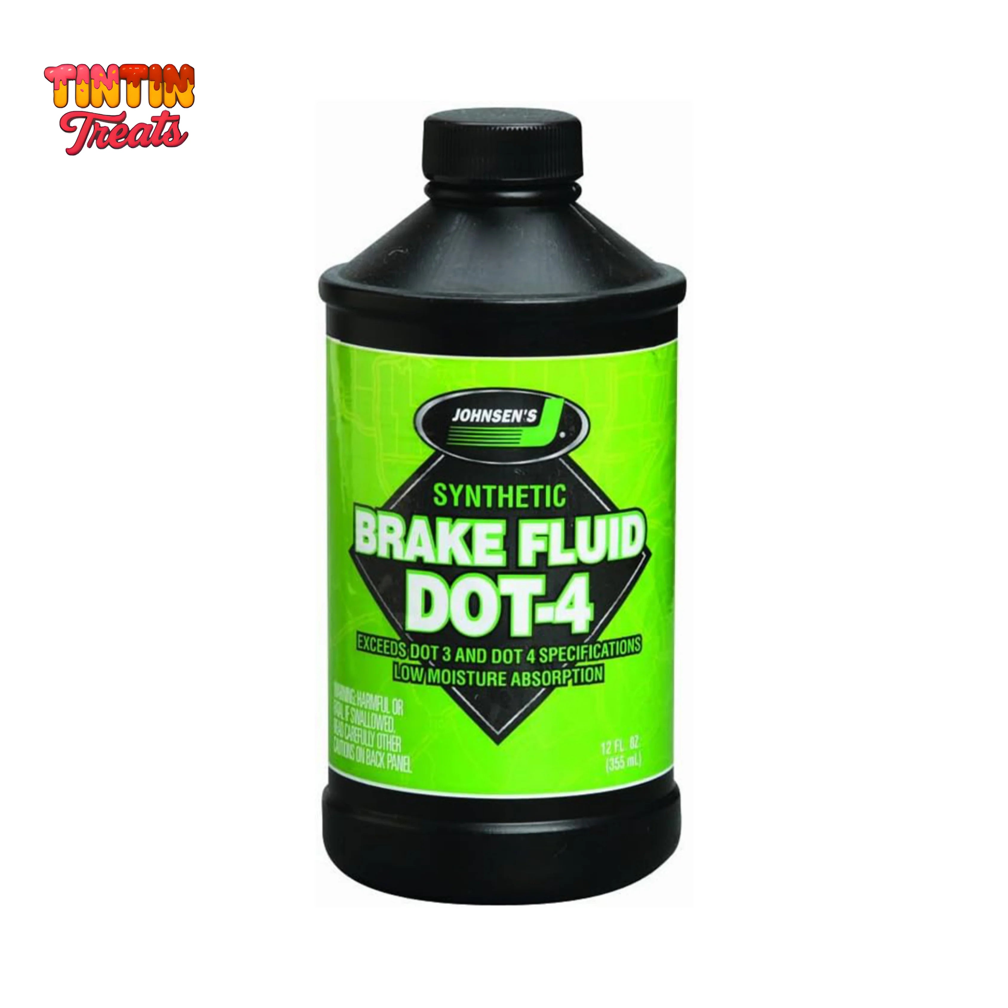 Johnsens Brake Fluid 12 oz – DOT 4 | Single Unit | 12 per Case