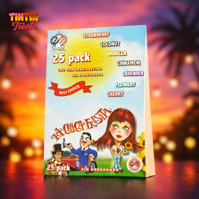 La Chica Fresita Car Air Freshener – Strawberry | Single Unit | 25 per Inner | 1000 per Case Hover Image