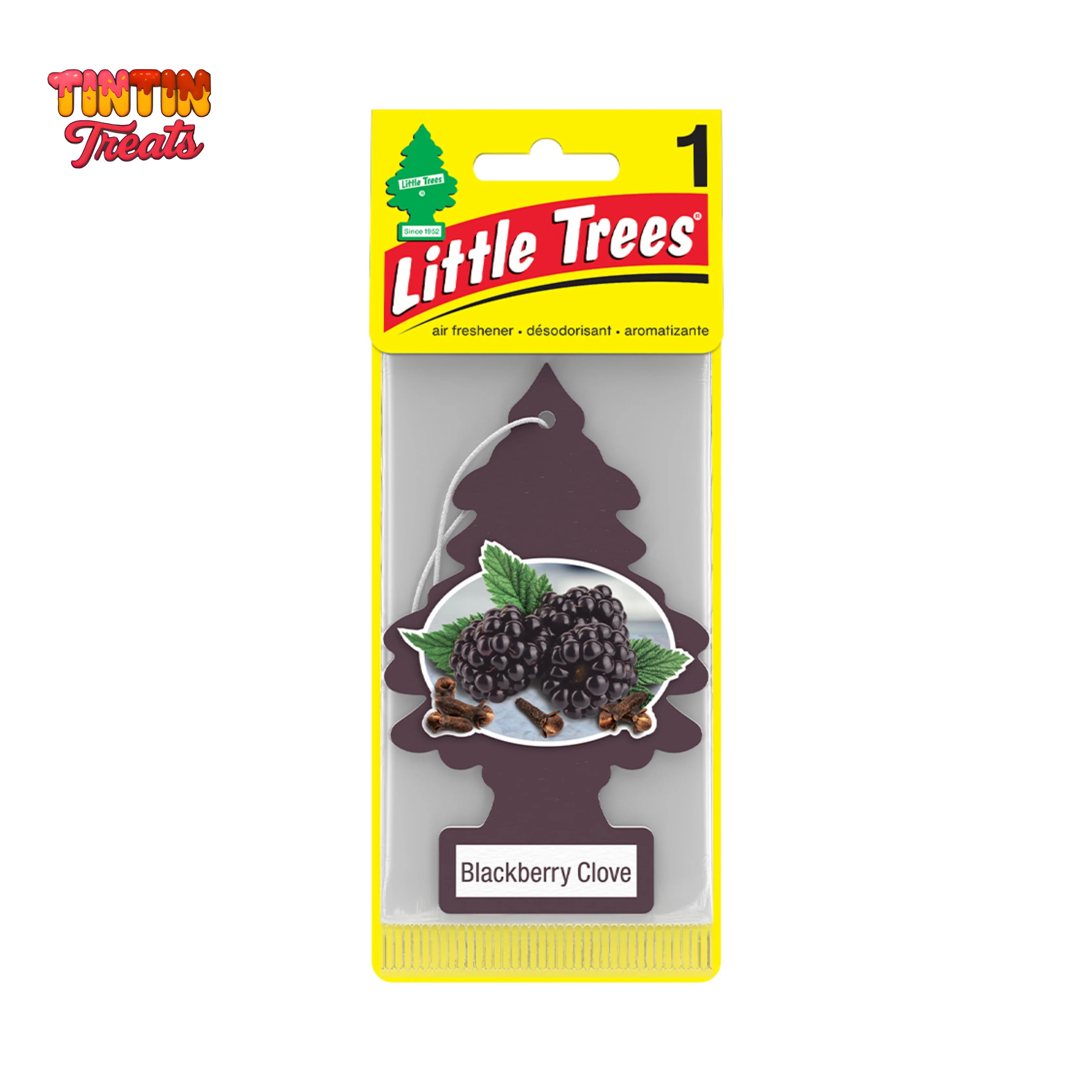 Little Trees Car Air Freshener – Black Berry Clove | Single Unit | 24 per Inner | 144 per Case