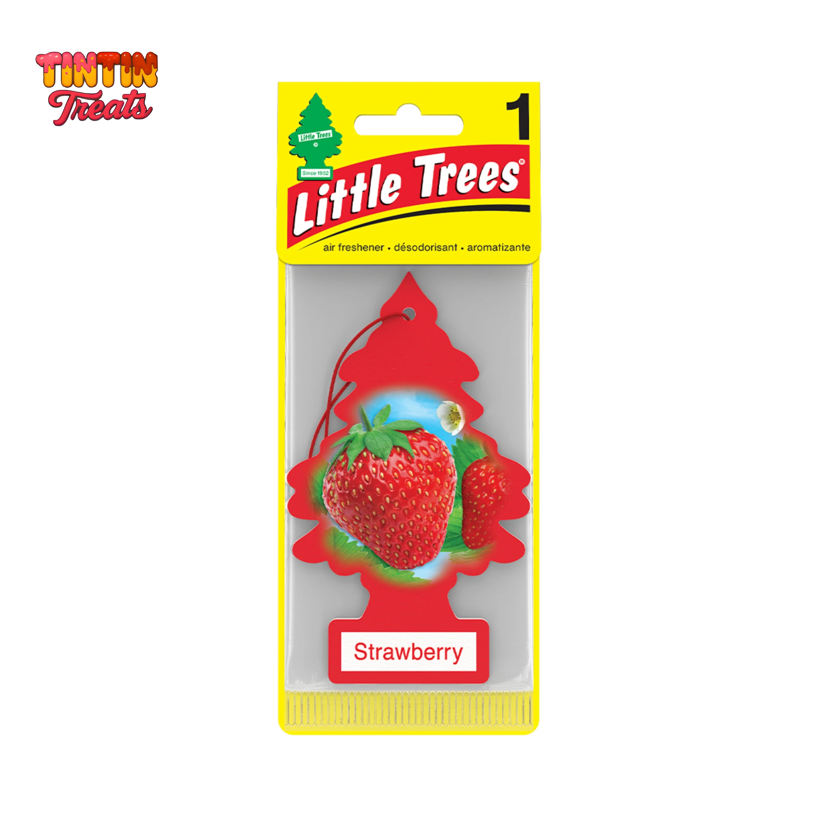 Little Trees Car Air Freshener – Strawberry | 1 Ct | 24 per Inner | 144 per Case