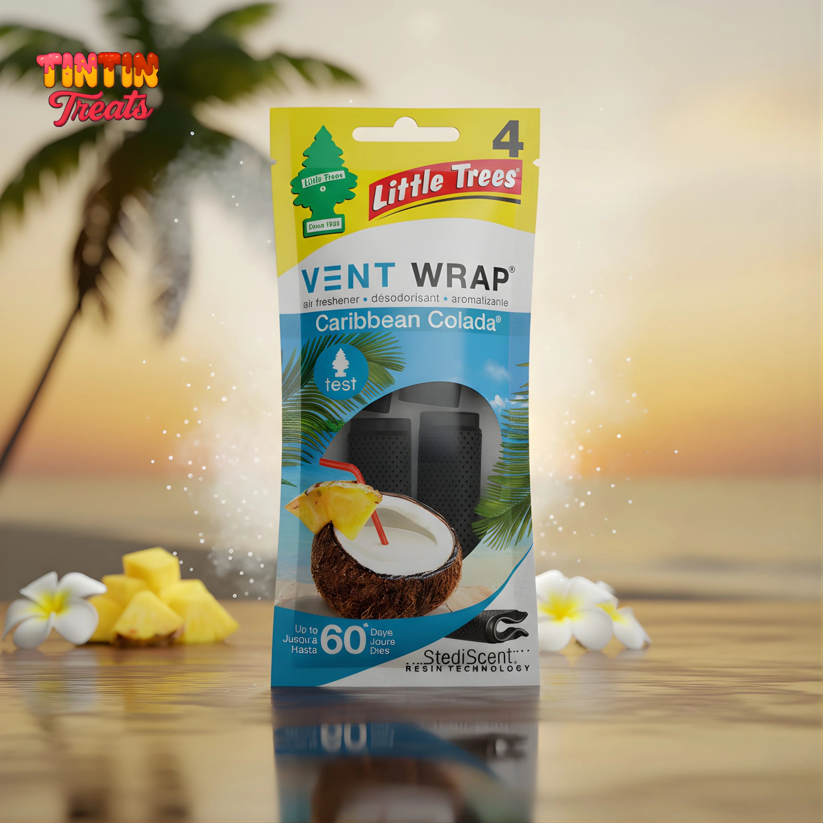 Little Trees Car Air Freshener Spray – Caribbean Colada | 3.5 oz | 24 per Case