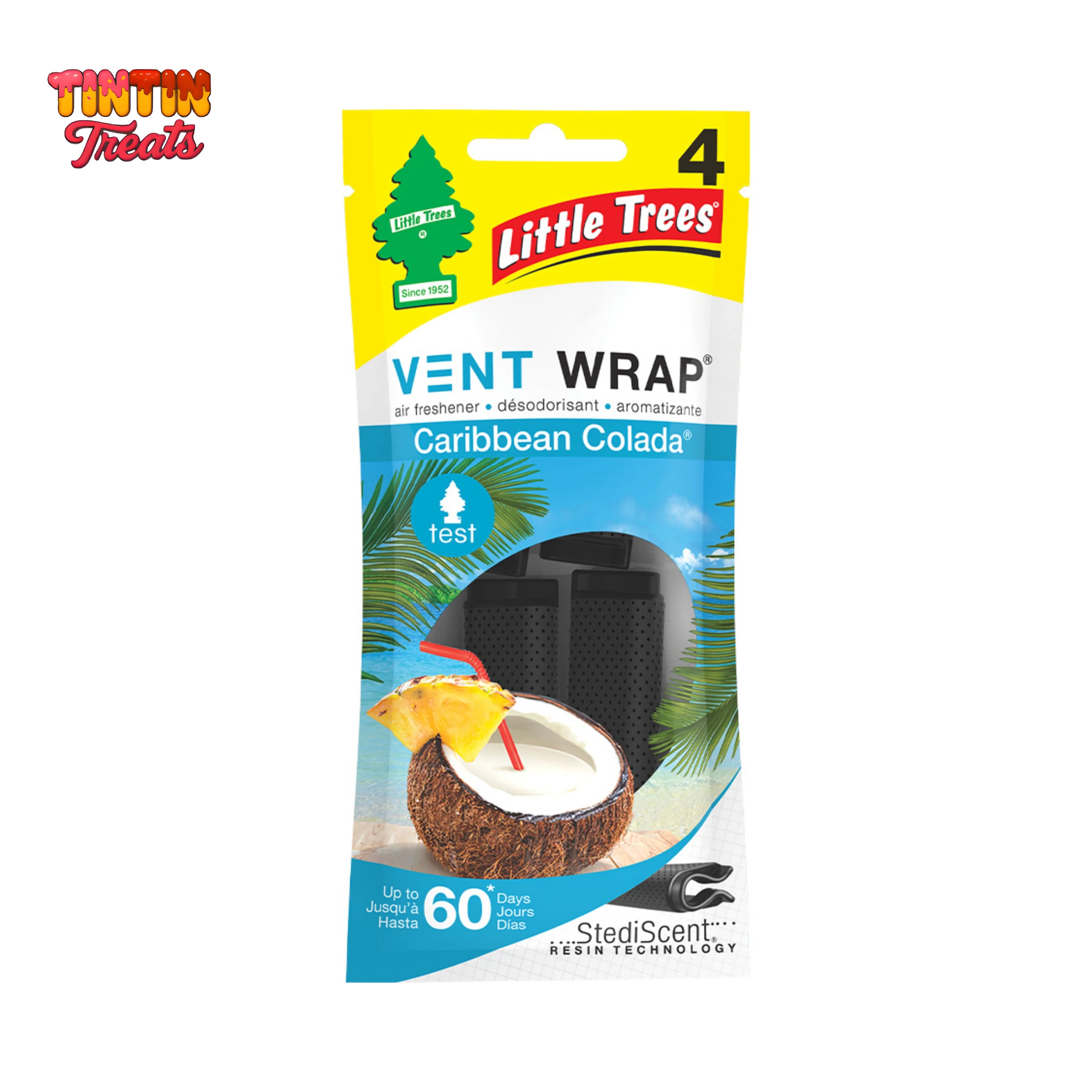 Little Trees Car Air Freshener Spray – Caribbean Colada | 3.5 oz | 24 per Case