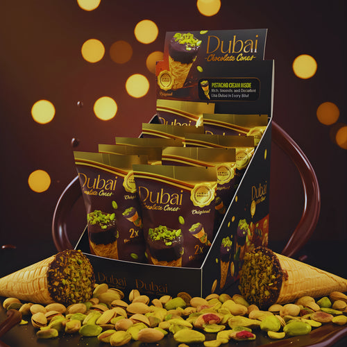Dubai Chocolate Cones Pack of 10 – A Grand Indulgence by Tintin Treets