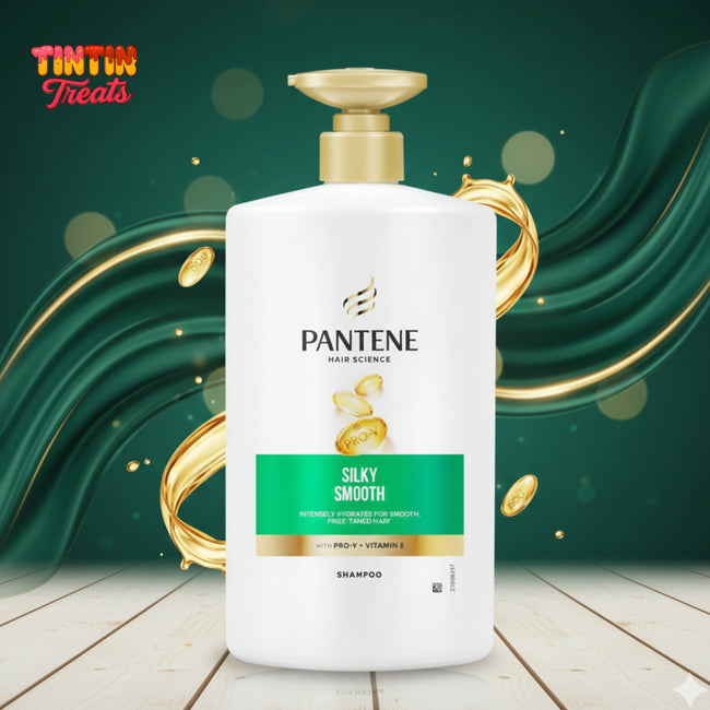 Pantene Silky Smooth Shampoo 1 L | Single Bottle | Pack of 8 Hover Image