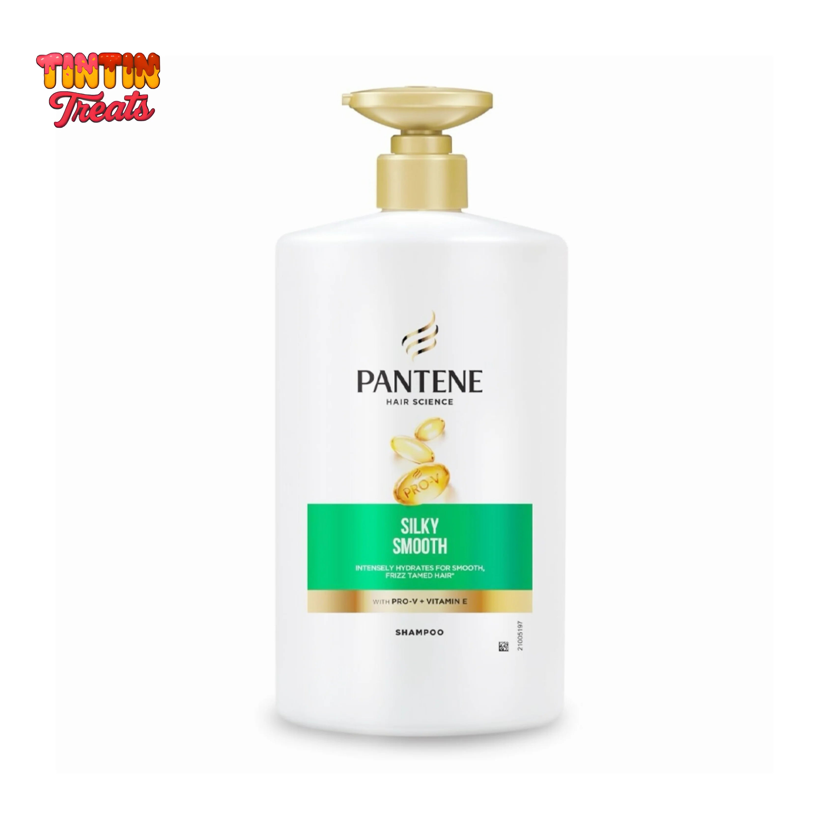 Pantene Silky Smooth Shampoo 1 L | Single Bottle | Pack of 8