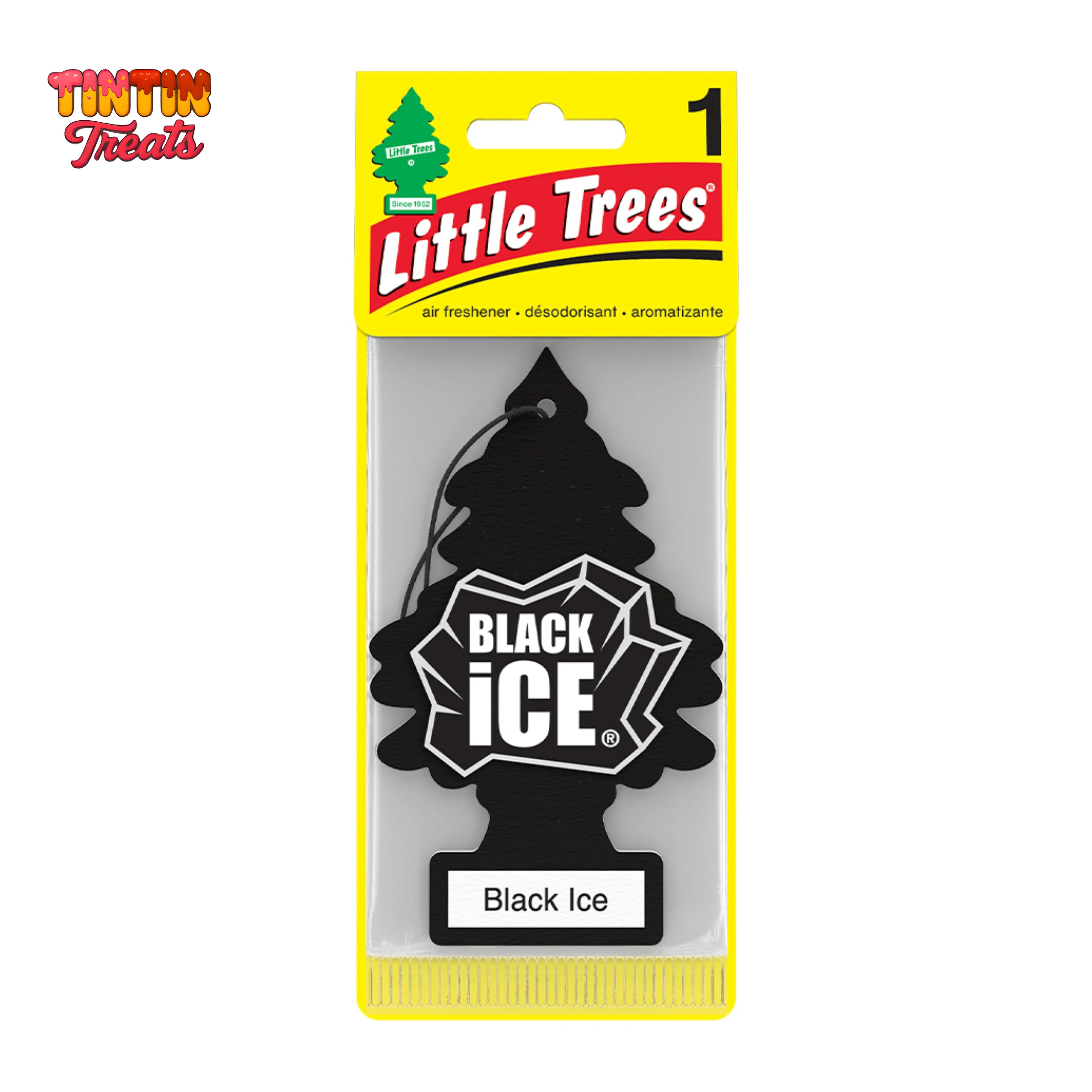 Little Trees Car Air Freshener – Black Ice | Single Unit | 24 per Inner | 144 per Case