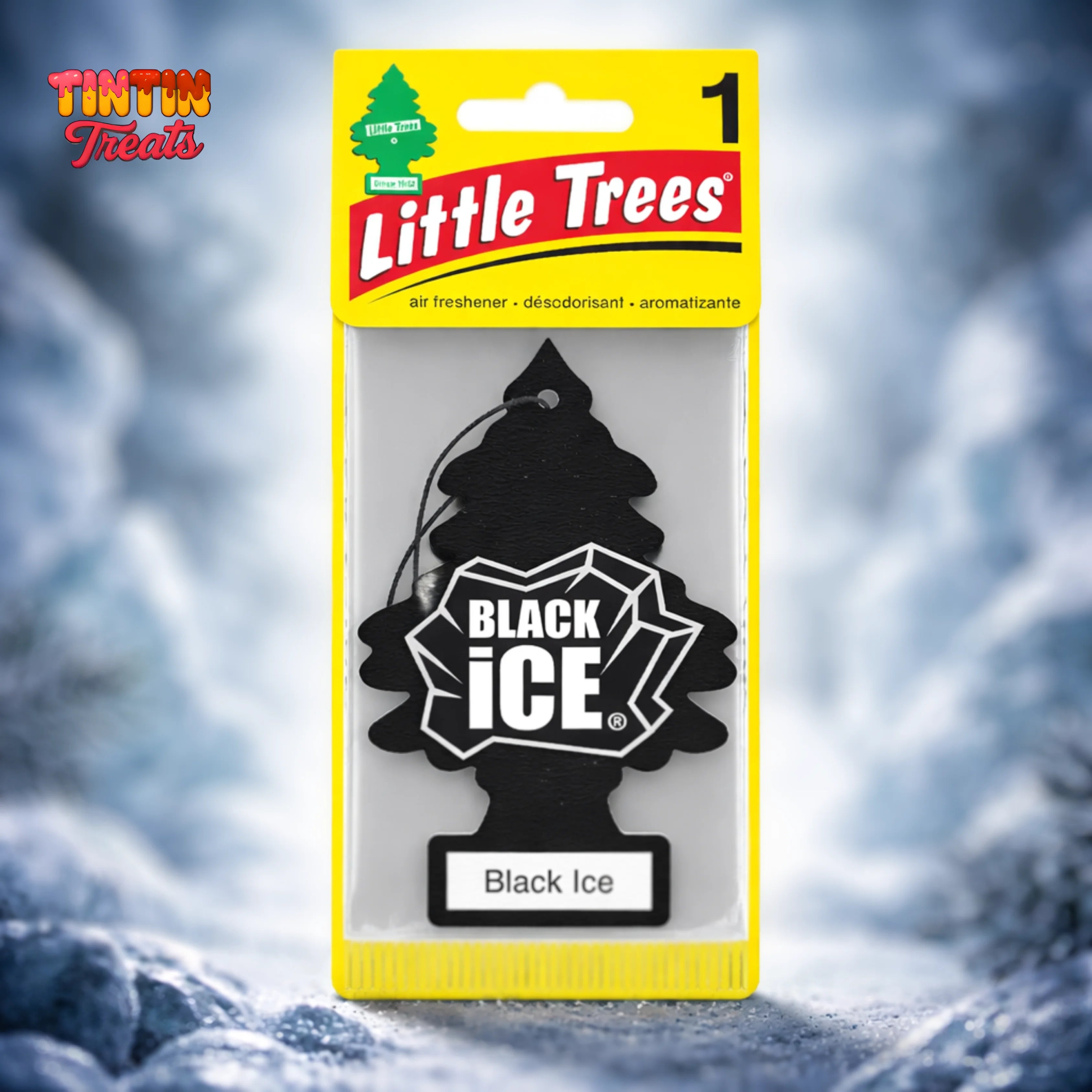 Little Trees Car Air Freshener – Black Ice | Single Unit | 24 per Inner | 144 per Case