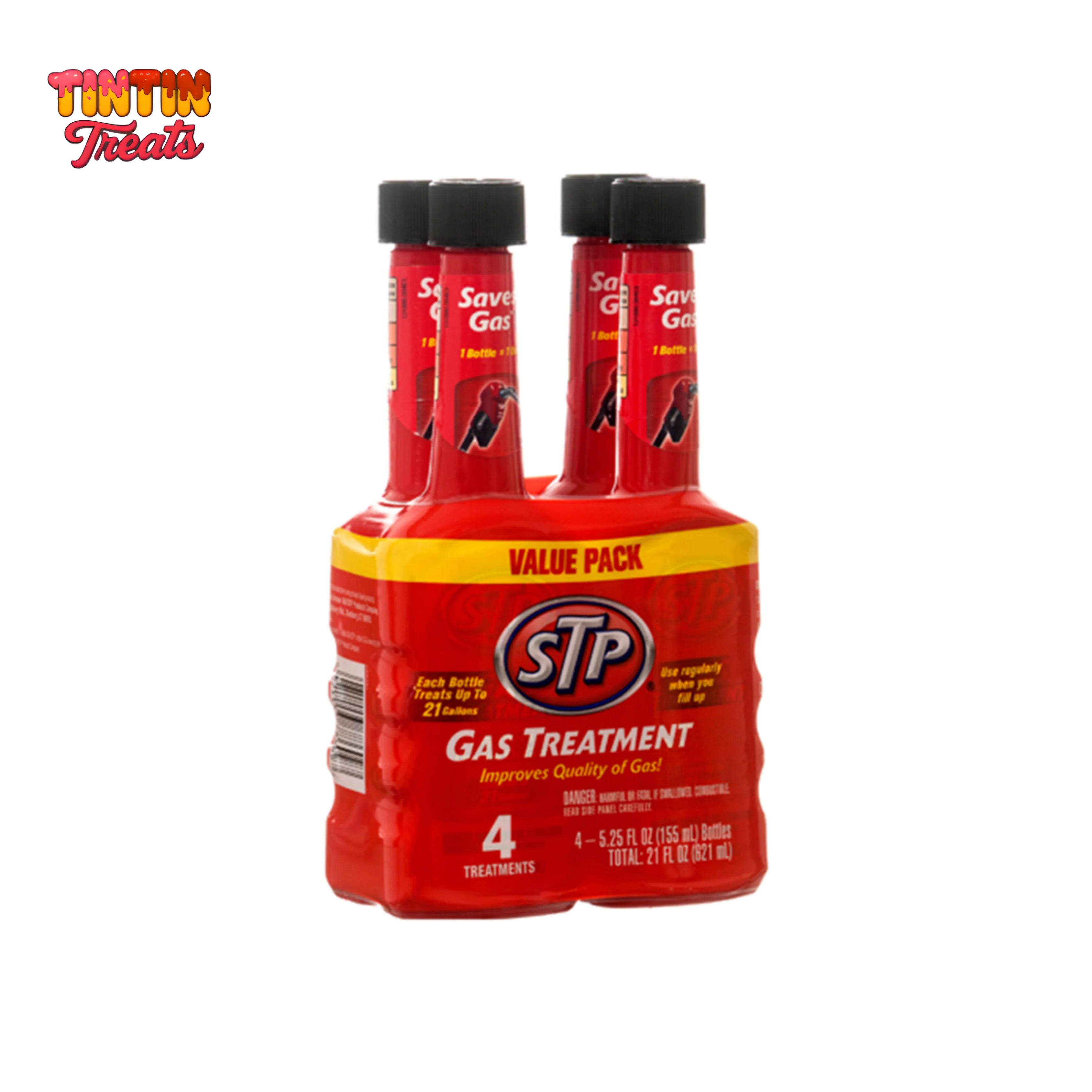 STP Additives 5.25 oz 4 PK – Gas Treatment | Single Unit | 4 per Case