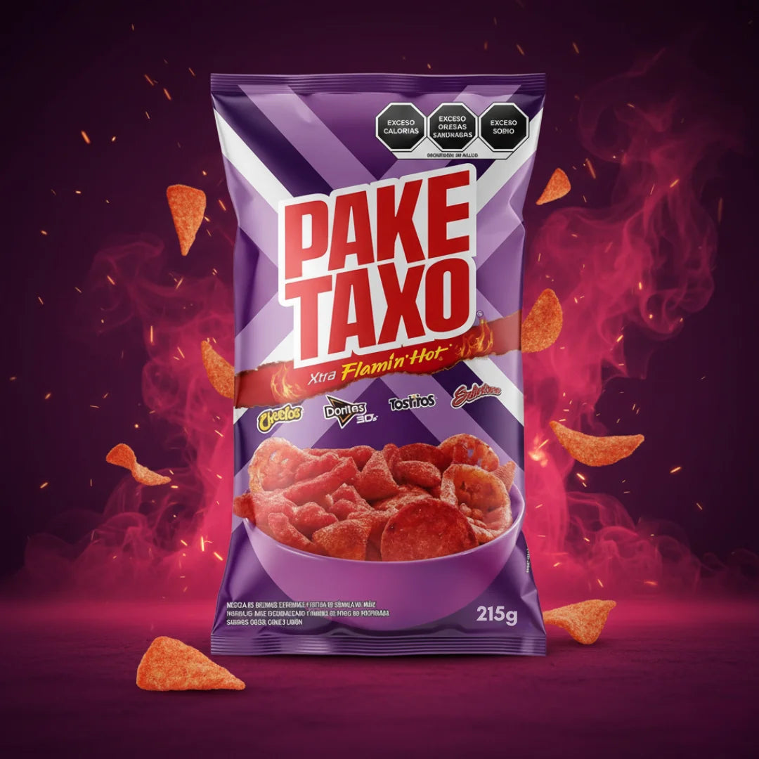 Sabritas Paketaxo Xtra Flamin’ Hot - Mexican Party Snack Mix | 215g