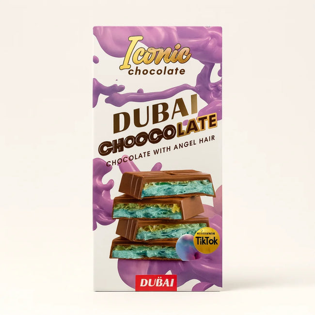 Tintin Treats Dubai Angel Hair & Milk Chocolate | Single 200g Bar Main Image