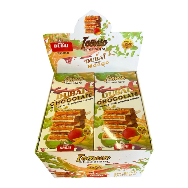 Tango Mango Chocolate Box by Iconic Chocolate | Pack of 12 – 200g Bars Main Image