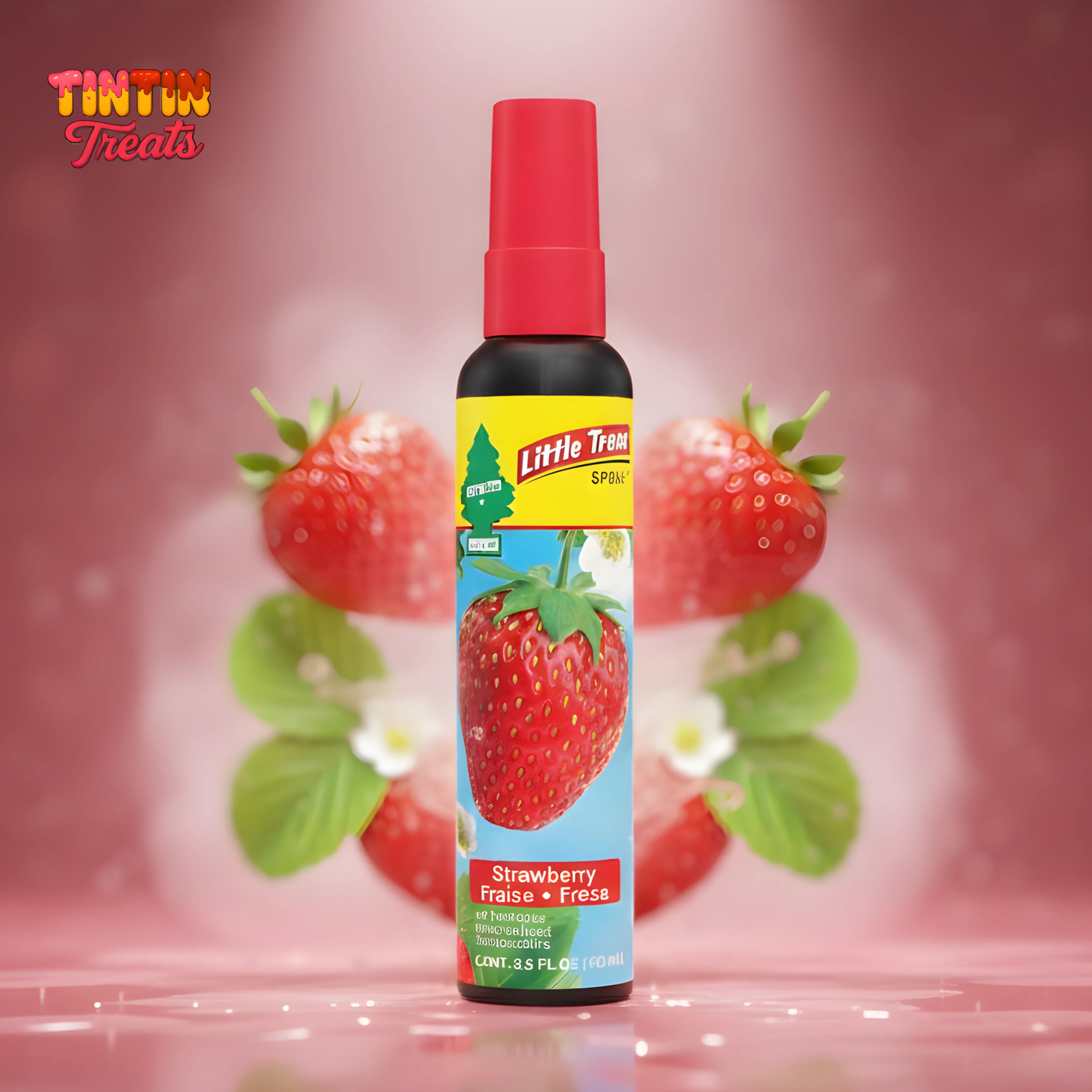 Little Trees Car Air Freshener Spray – Strawberry | 3.5 oz | 6 per Inner | 24 per Case
